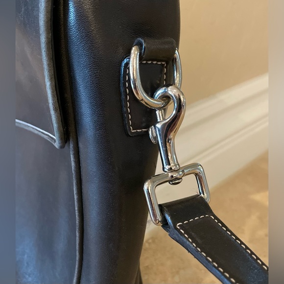 COACH leather laptop bag briefcase travel work bag vintage glove-tanned  leather - Picture 5 of 14